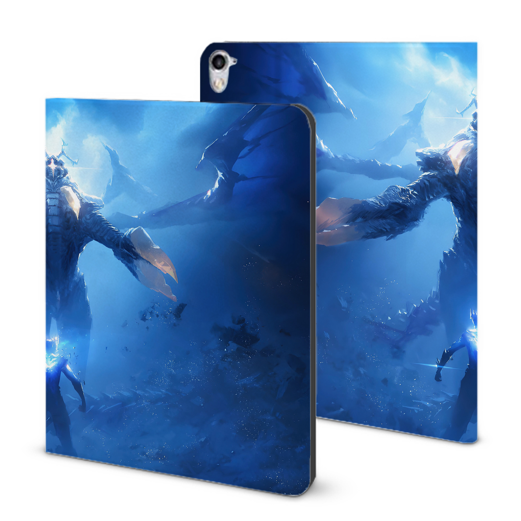 （画像用） ウルトラマン Ultraman IPad ケース ブック型 PUレザー TPU 耐衝撃 軽量 薄型 ペン収納なし 全面保護 IPad 各モデル対応